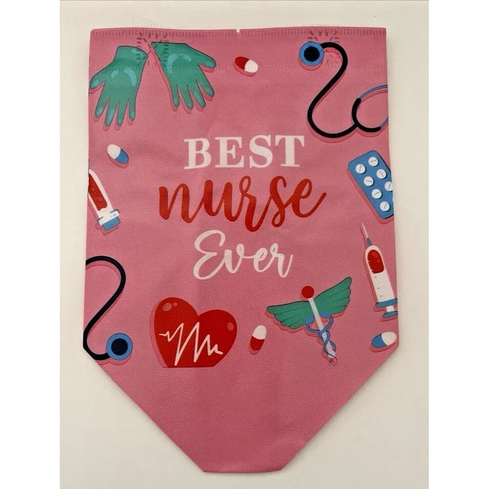 12 Pcs Nurse Medical Appreciation Gifts Bags or Tote Thank You Heavy Plastic
